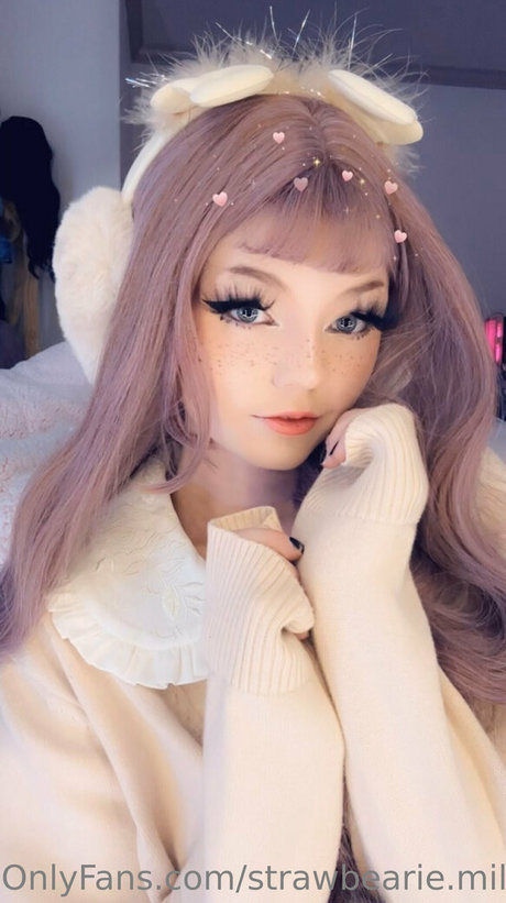 strawbearie milk modelo bonita foto