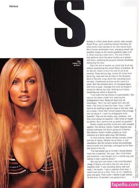 Adriana Karembeu modelo de alta calidad fotos