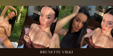 _Vikki Tiny Brunette_ pornstar erotic img
