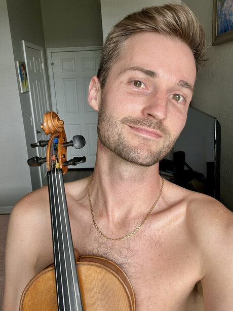 A Naked Violinist sex star pic