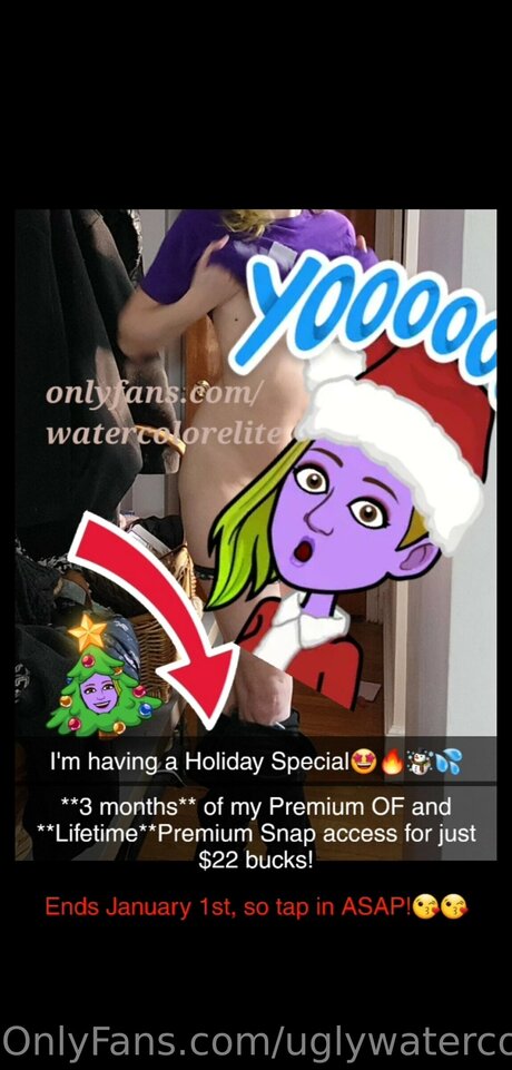 Uglywatercolor exclusive model photo