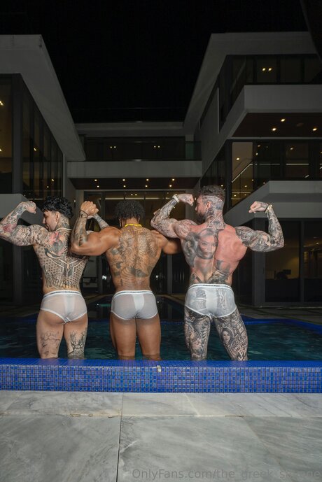 The Greek Savage naked model photos