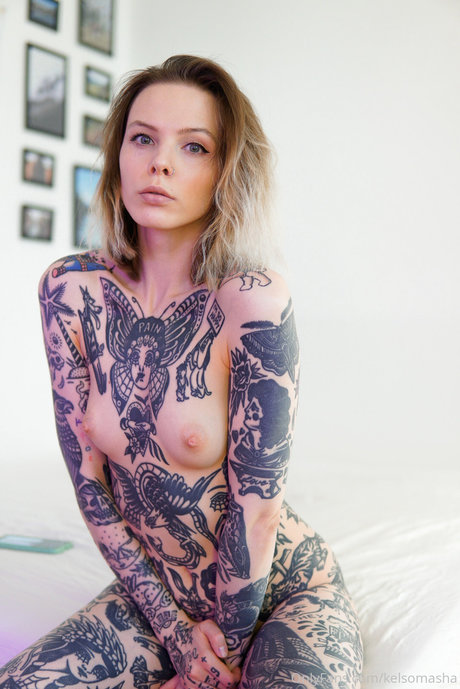 Tattooed Russian perfect model pics