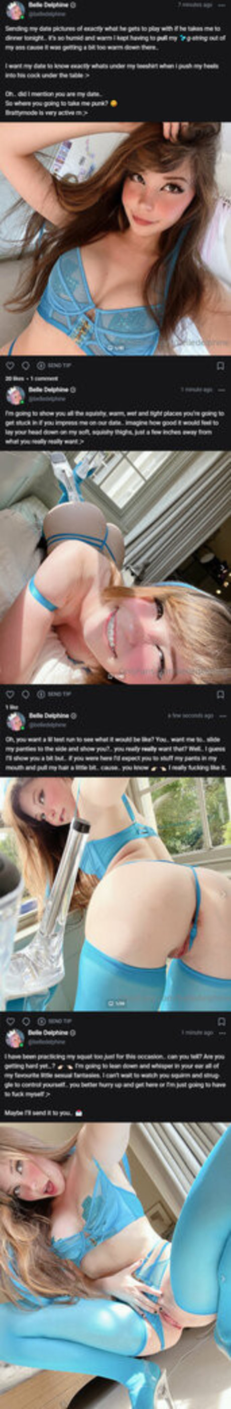 Belle Delphine pornstar erotic pics