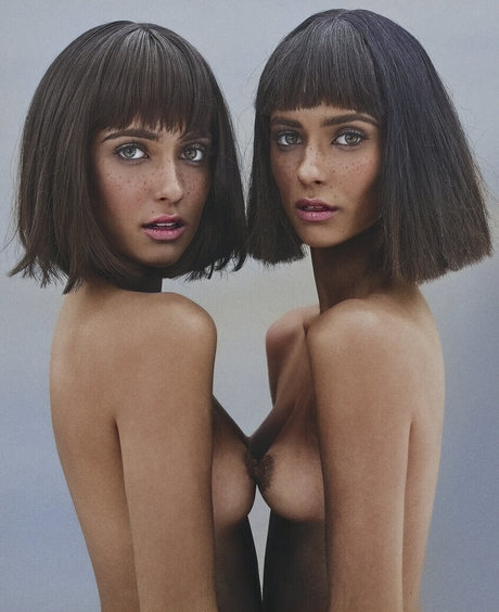 Elisa and Renne Herbert Twins beautiful model photos