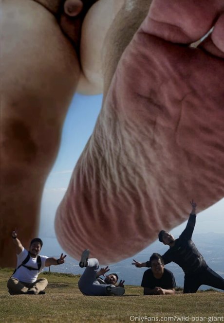 wild boar giant adult model image