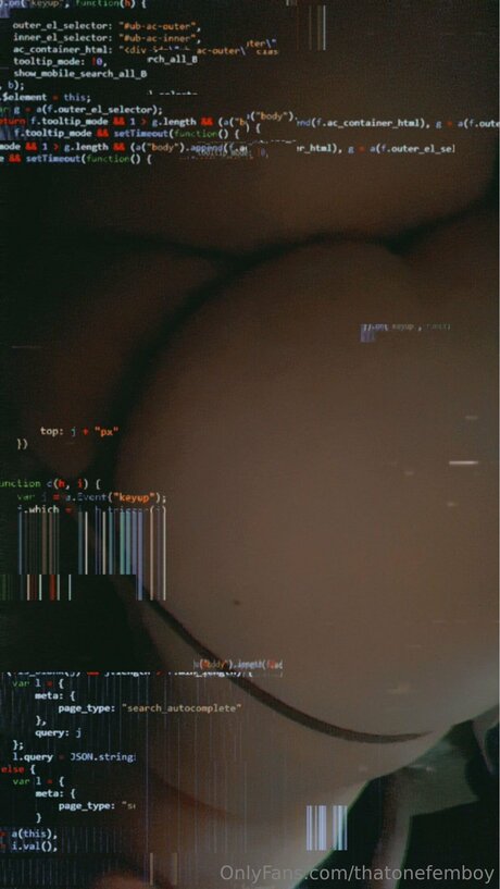 Thatonefemboy model pornographic pic