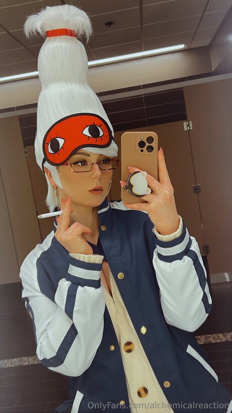 Alchemicalreaction beautiful model photo