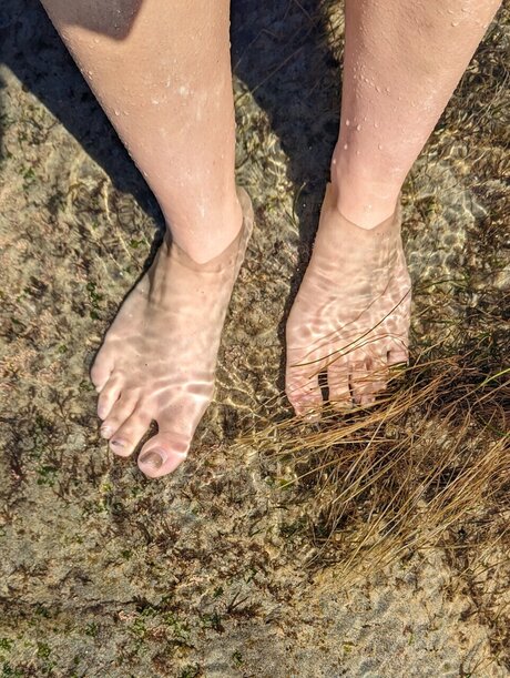 Classy Footsies beautiful pornstar photo