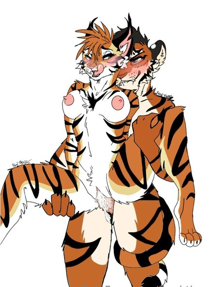 feral tigress model high quality photo