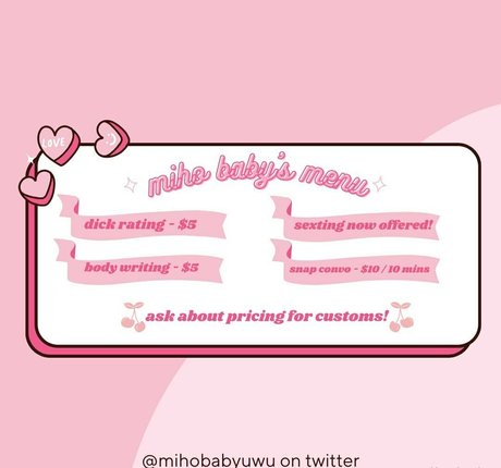 mihobaby model pornographic picture