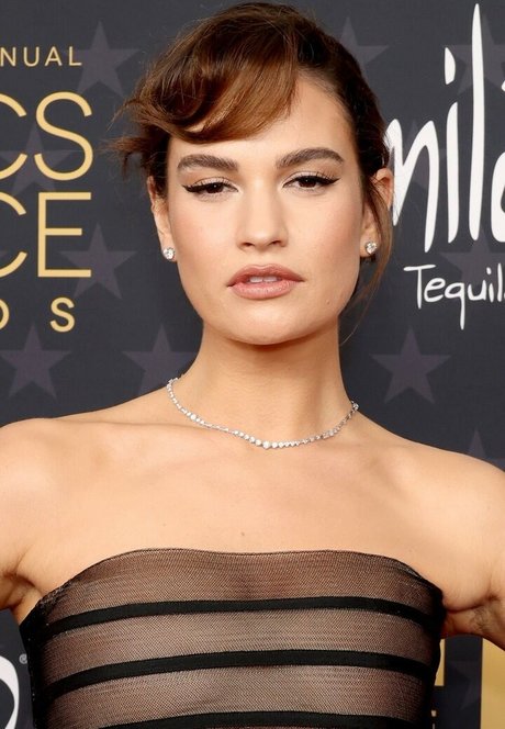 Lily James model pornographic pic