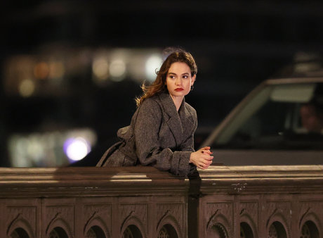 Lily James nude pornstar images