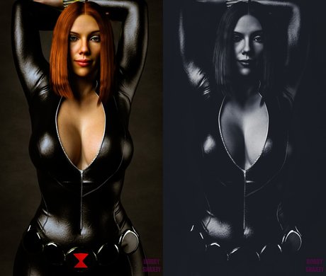 Marvel Comics model pretty photo