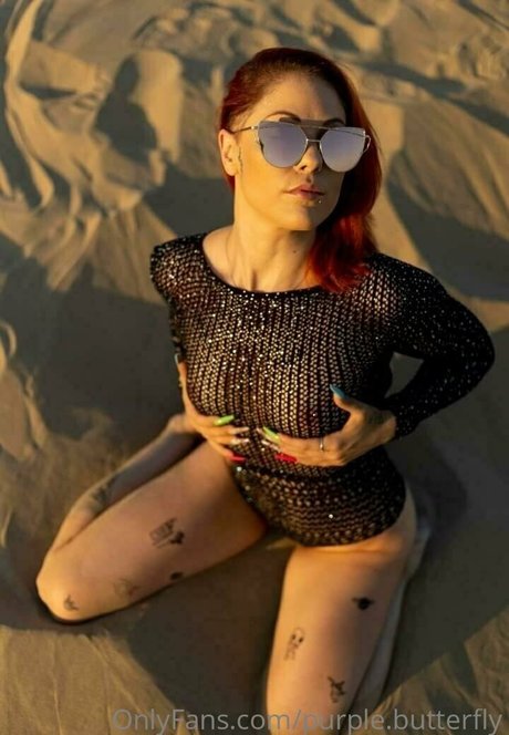 purple butterfly model erotic photos