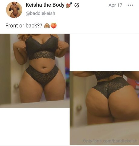 Baddiekeish model erotic picture