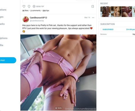 CamillesnowVIP nackt schöne foto