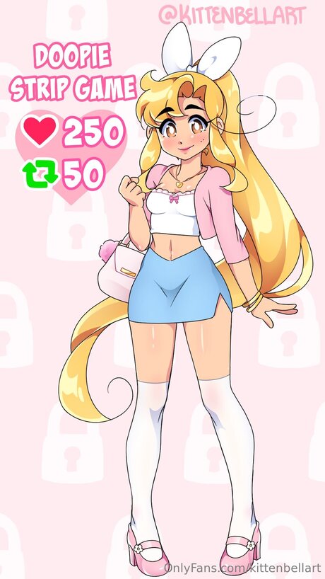 Kittenbellart model akt bild