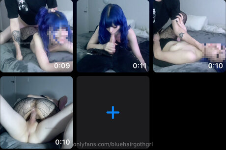 Bluehairgothgrl hübsche pornographische bild