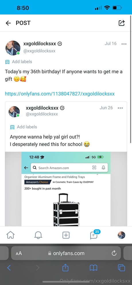 Xxgoldilocksxx schauspielerin pornographische archiv