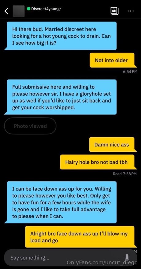 Uncut Diego nacktheit erwachsene bilder