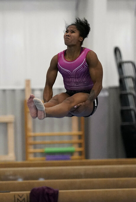 Jordan Chiles model perfekte bilder