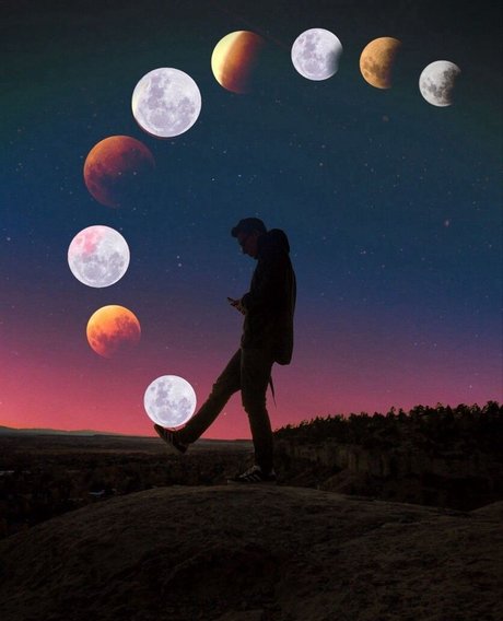 CurvedMoon_ erotische schöne bild