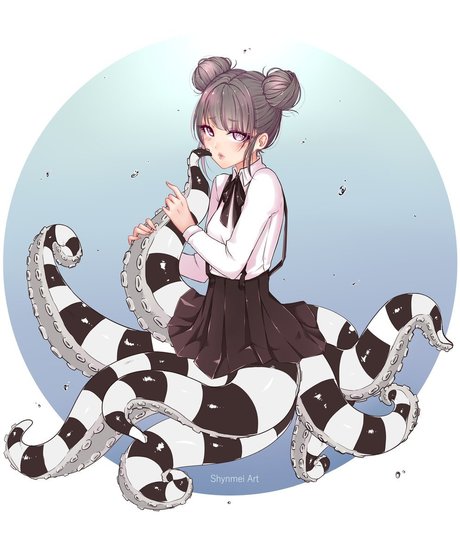 Octopus Girl hübsche schöne fotos