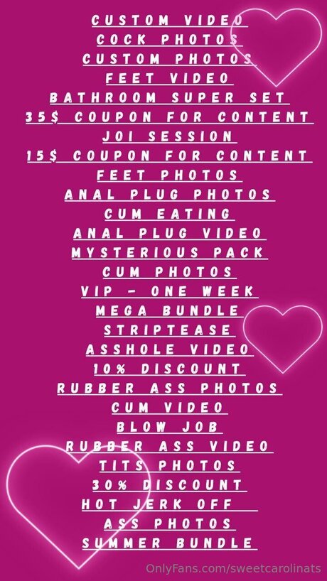 Sweetcarolinats nackt akt galerien