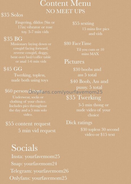 Yourfavemom25 porno perfekte galerien