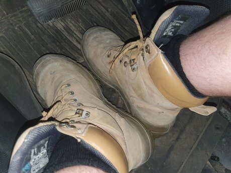 Tradie feet heiße top foto