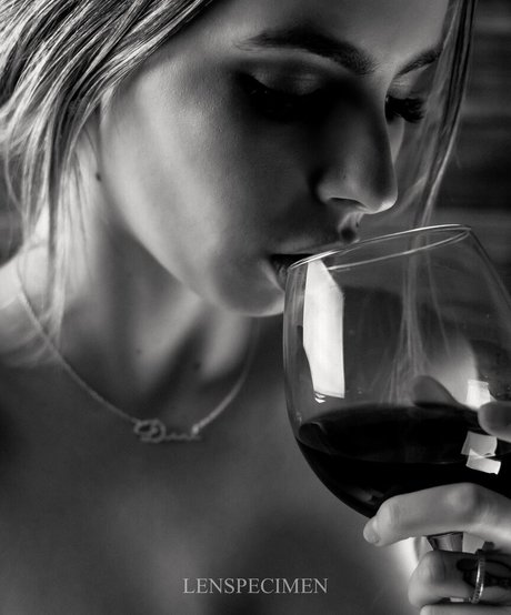 lenspecimen hübsche erwachsene bild