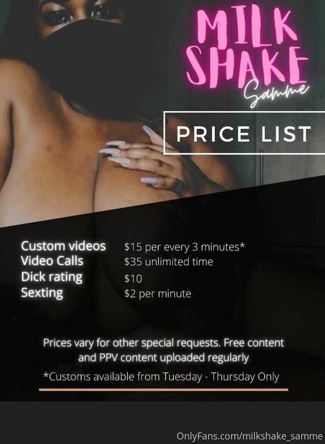 Milkshake Samme erwachsene porno galerien