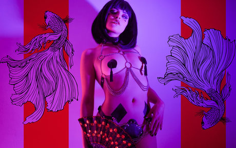 Cyberpunkgirl schöne bild