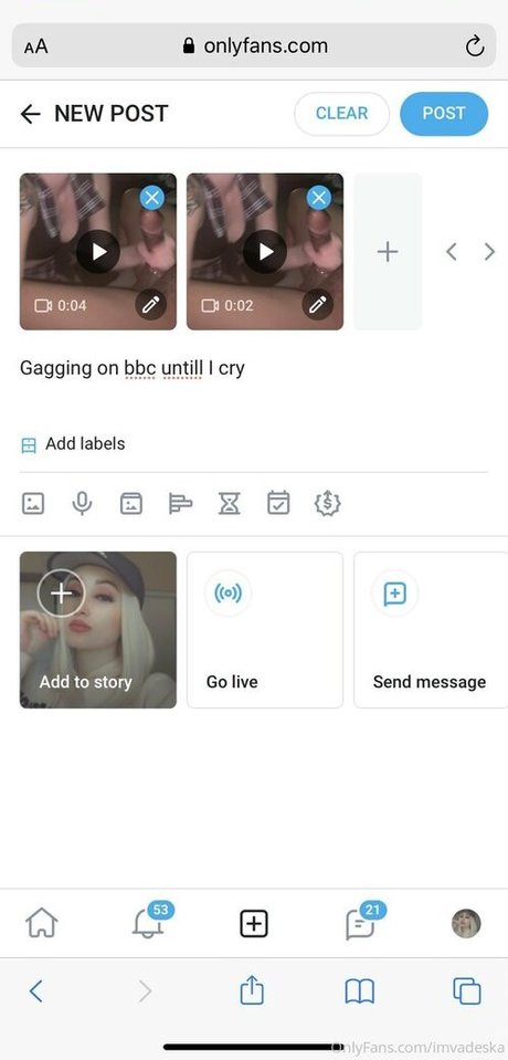 imvadeska exklusive nackt bild