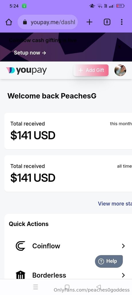 Peaches0goddess top profile image