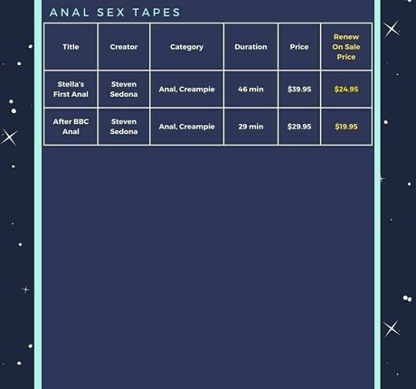 stella sedona スターセックス 写真