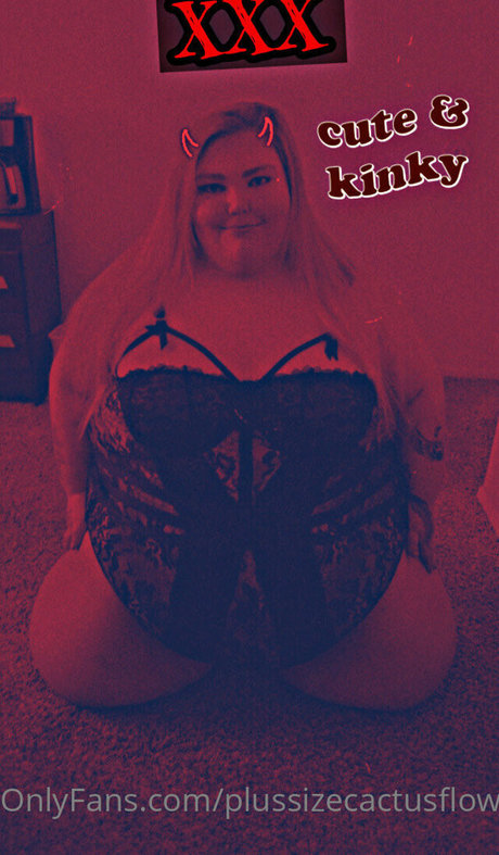 plussizecactusflower2 美しいモデル 写真
